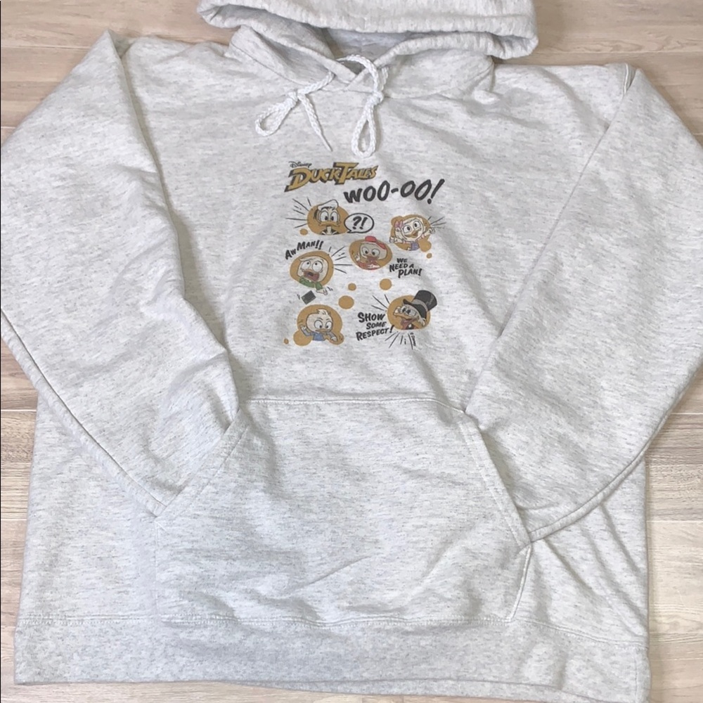 Vintage Hanes Gray Hoodie with Cartoon Print